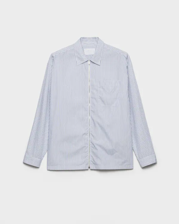 Camisa de algodón con cremallera