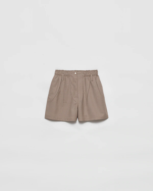 Pantalones cortos de lana mouliné