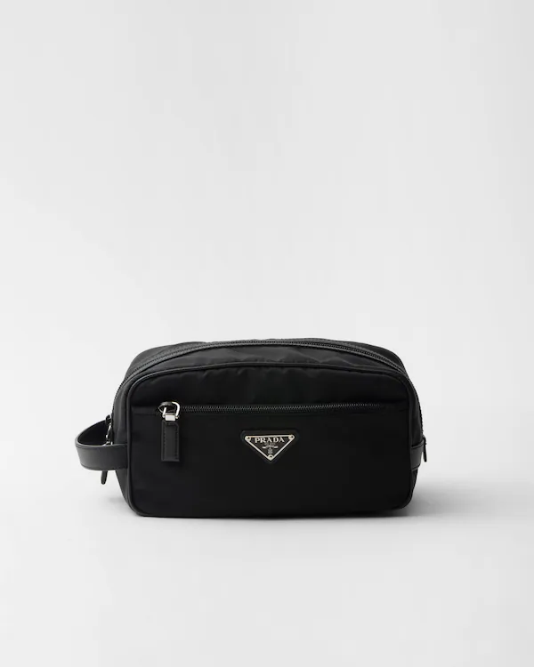Bolsa de viaje de Re-Nylon y cuero Saffiano