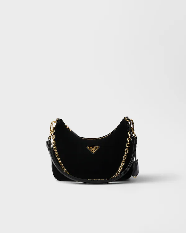 Bolso mini de terciopelo Prada Re-Edition