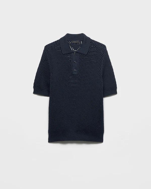 Camiseta polo de lino y algodón