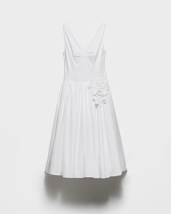 Vestido de popelín de algodón