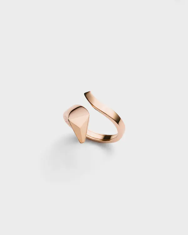 Anillo mini serpiente Eternal Gold en oro rosa