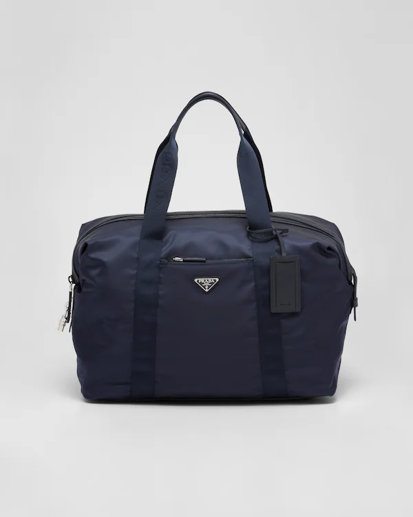 Bolsa de viaje de Re-Nylon y cuero Saffiano